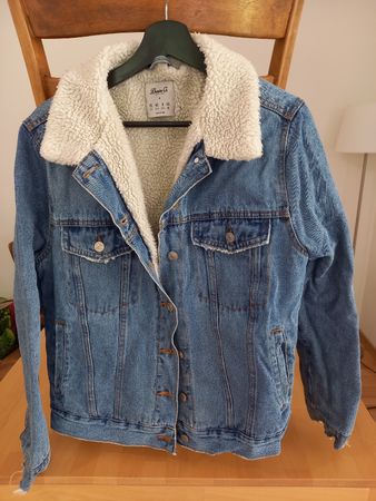 Winter Jeans Jacke mit Teddyfell, Denim Co., Gr. 40