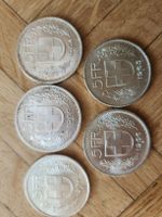monnaies en argent de 5CHF