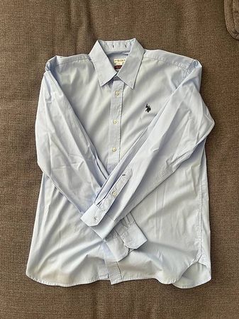 U.S. Polo Assn. Hemd Regular Fit L Blau