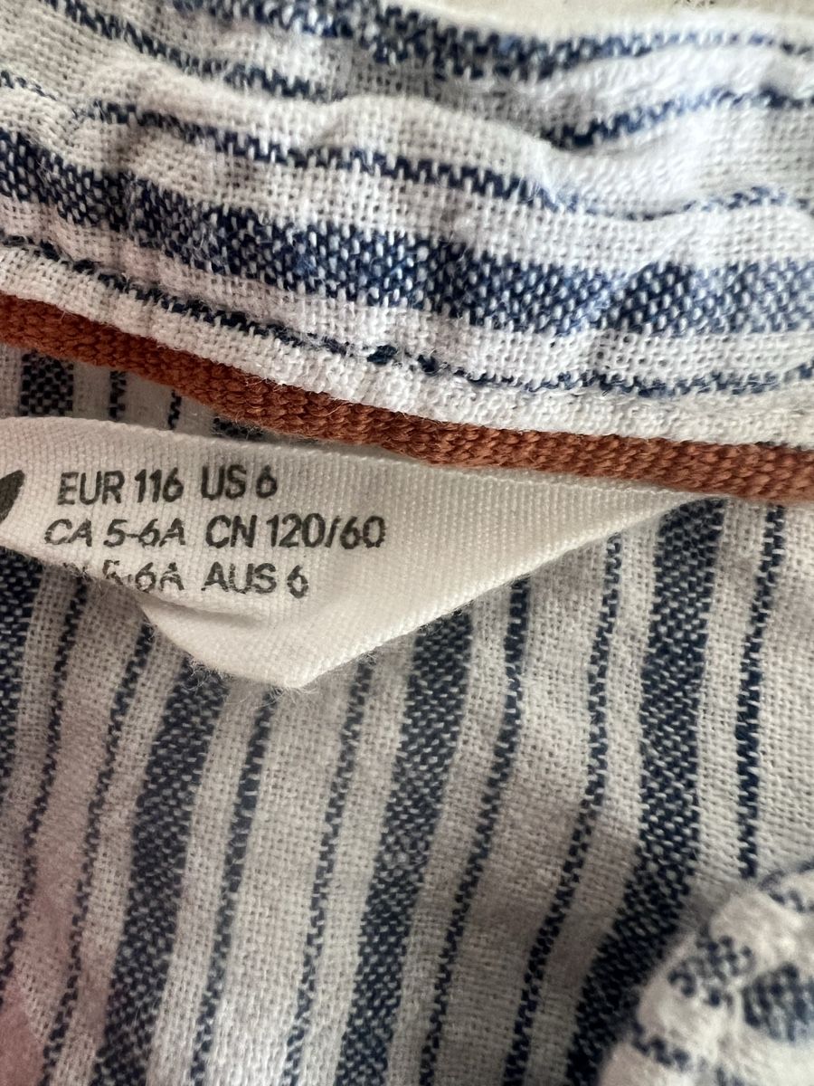 H&M Camicie, T-shirt & Polo: H&M SOMMER LEINEN HEMD GR 116 – Usato da Basel venduto da theo-g77 3