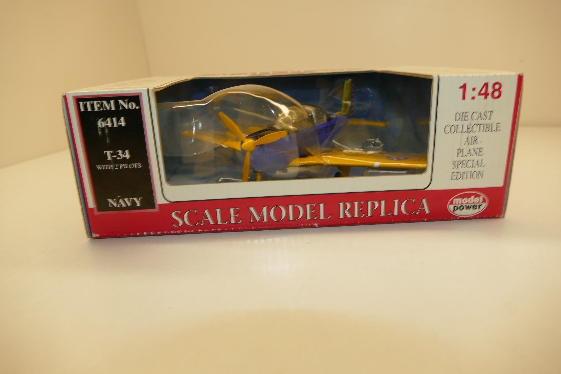 Kit di modellismo & Modellini statici: Model Power 1:48: USN Beech T-34 Mentor – Nuovo (secondo la descrizione) da Niederhasli venduto da rail-duerst 1