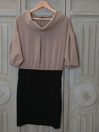 APART Kleid, beige/schwarz, Gr. 34, festlich & elegant