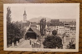 Alte Aarebrücke Olten 1916, n. Genève z. Liseli Minder
