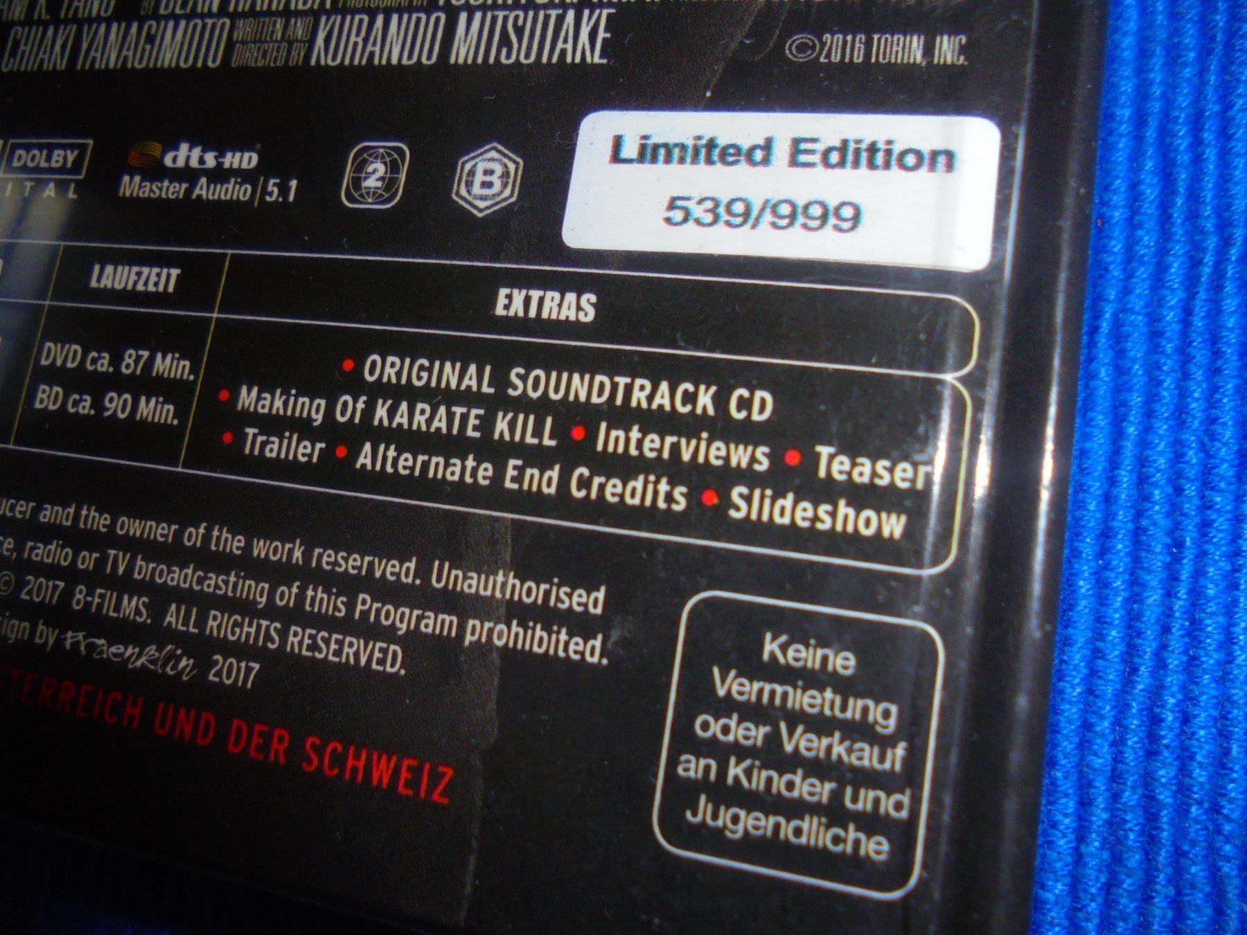 Tutti i DVDs: Mediabook Karate KILL /Lim. 539 / 999 / KULT !! – Nuovo (secondo la descrizione) da Wattenwil venduto da Firebird1 2