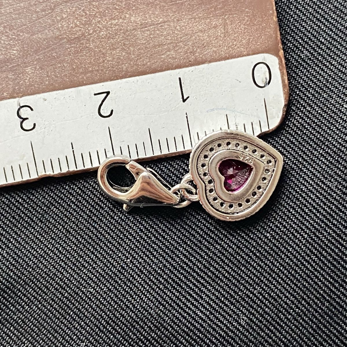 Ciondoli: Silber 925 Herz Rubin Charms – Nuovo (secondo la descrizione) da Givisiez venduto da dor_xb9k 1