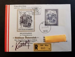 Autogramm  Politik  Kreisky  Österreich  Bundeskanzler  1975