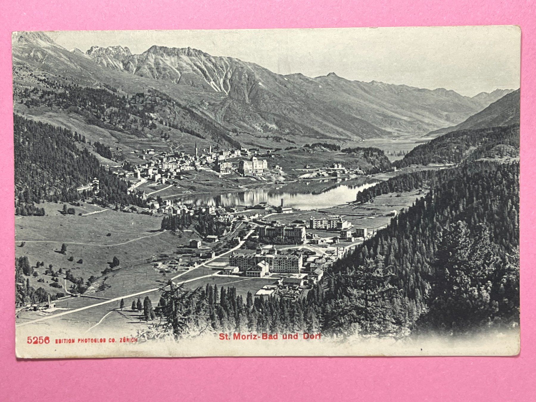Cartoline postali: St. Moritz - Bad und Dorf – Usato da Steg VS venduto da danwer74