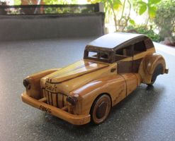 Holzauto "Buick 1946" Oldtimer aus verschiedenen Hölzern