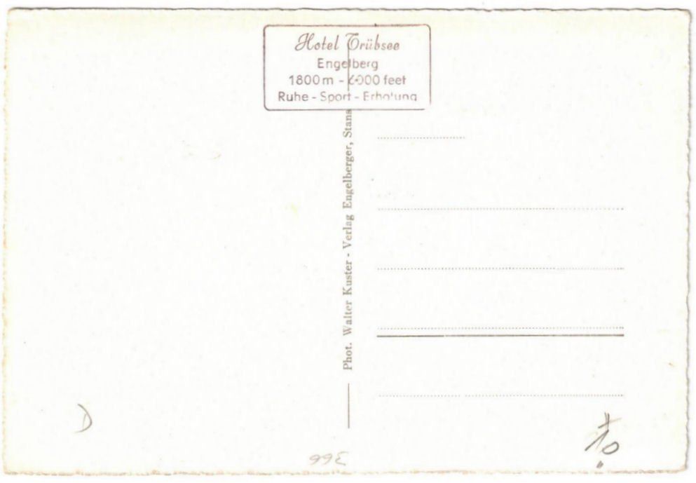 Cartoline postali: Engelberg - Luftseilbahn Gerschnialp--Trübsee – Usato da Binningen venduto da Mountainrider 1