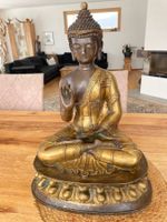 Wunderschöne antike Buddha-Bronzeskulptur