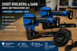 Josef Kihlberg a.560B | 2 Maschinen | 3 Bosch Akkus | Ladege
