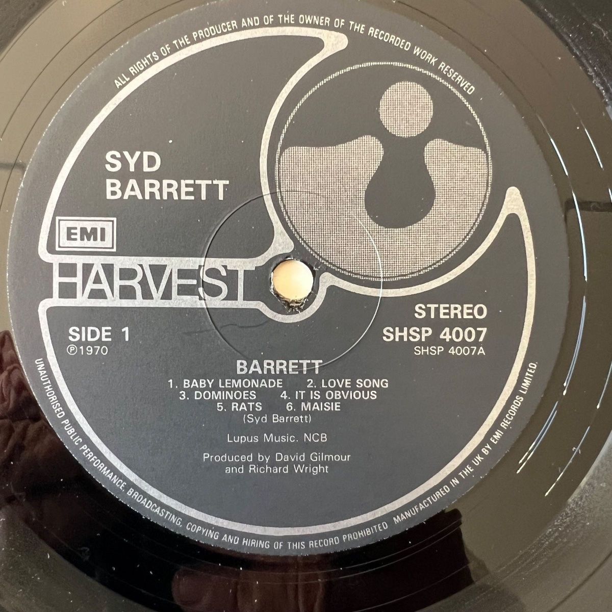 Schallplatten: Syd Barrett - Barrett / UK-Press. 1986 – Gebraucht aus Gais von soundcave57 2