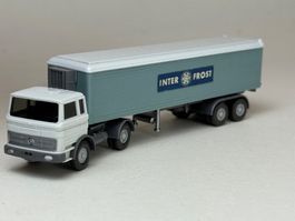 Wiking Mercedes 1620 Kühlkoffer Sattelzug Interfrost