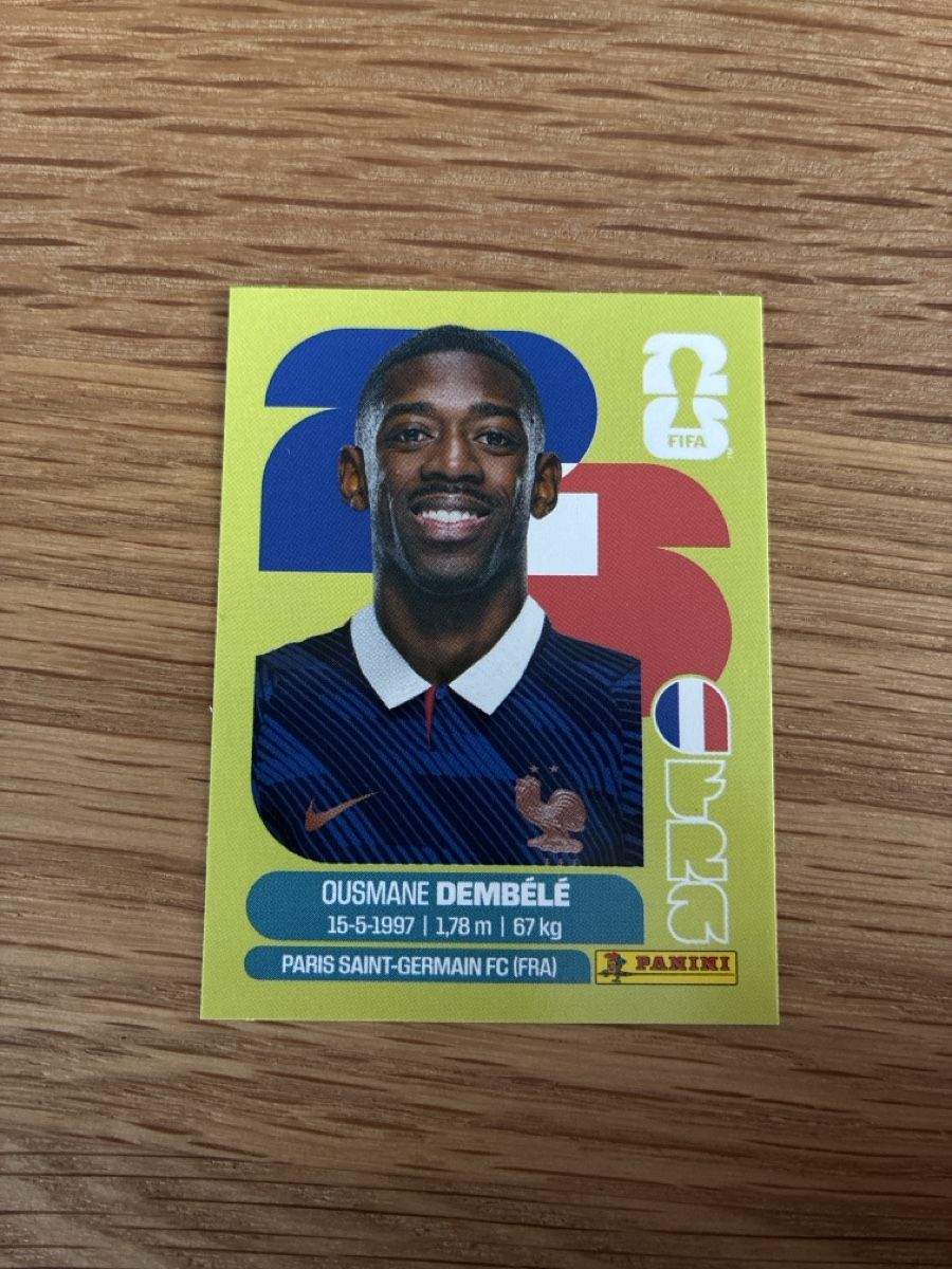 Sticker: Sticker Ousmane Dembélé  FRA 15 – Usato da Oberdorf NW venduto da Lelome