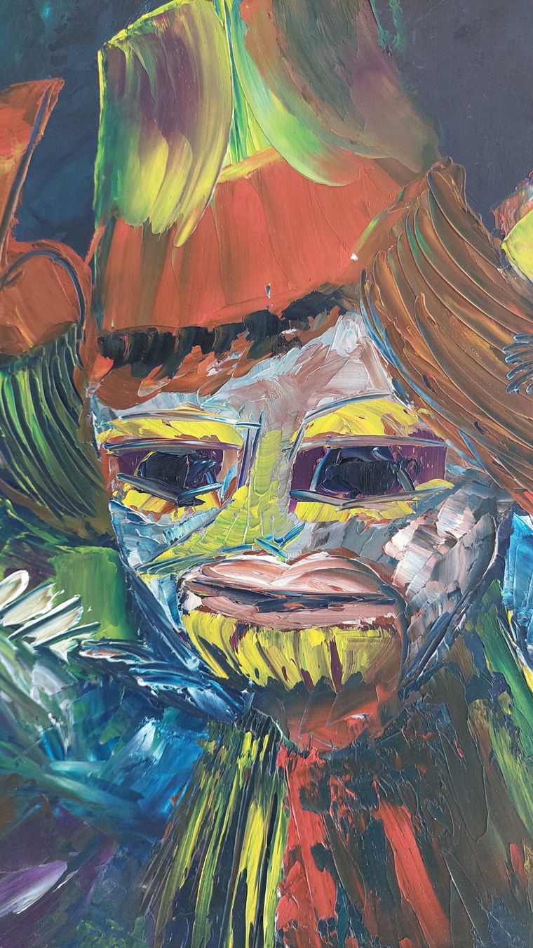Gemälde: Oelbild von Bruno A.Weber. 1971 – Gebraucht aus Bollingen von Jan07 5