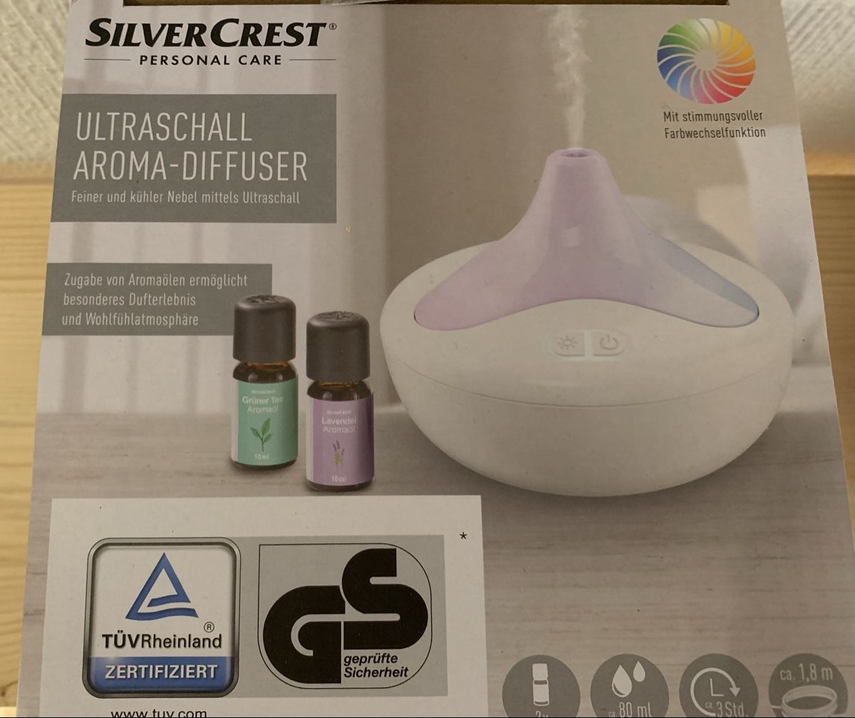 Diffusori di oli essenziali: Diffuseur d'arômes Silvercrest à ultrasons. – Nuovo (secondo la descrizione) da Prilly venduto da Sissi_1009 1