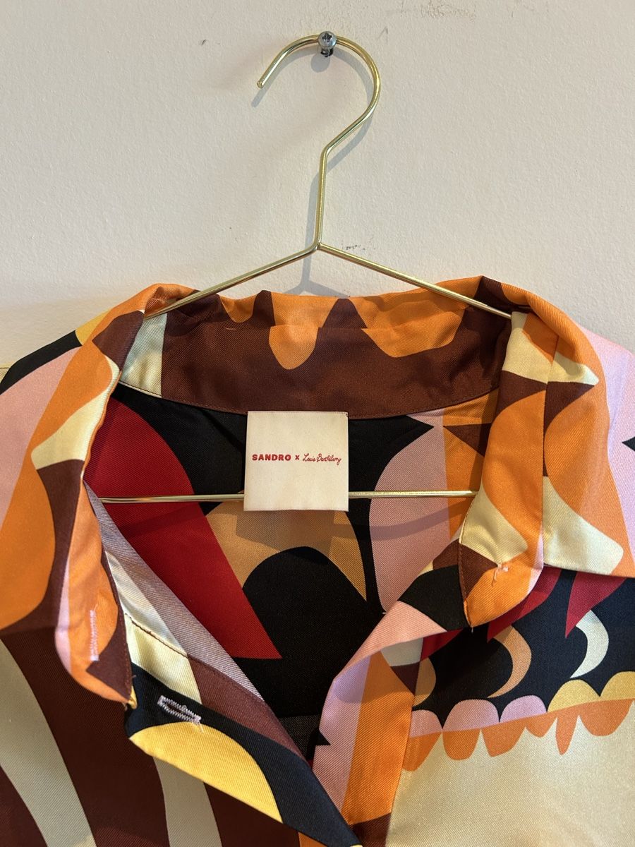 Sandro Camicette: Sandro x Louis Barthélemy Bluse & Shorts – Usato da Aeugst am Albis venduto da schatzkistee 1