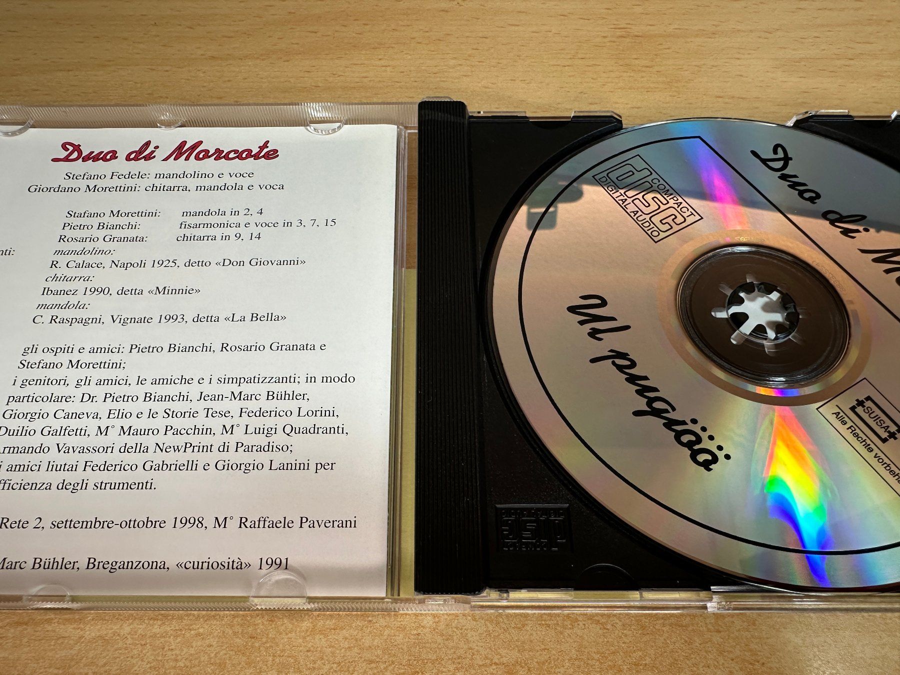CD: P9 Duo di Morcote - Ul pugiöö – Usato da Rikon im Tösstal venduto da Alpenmutz 2