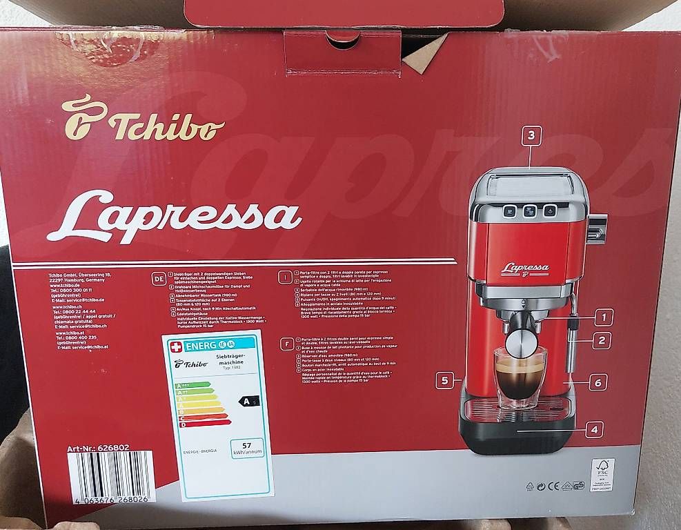 Tchibo Macchine per caffè & Macchine per espresso: Kaffeemaschine Lapressa Siebträgermaschine – Nuovo (secondo la descrizione) da Wolhusen venduto da isa_mau 1