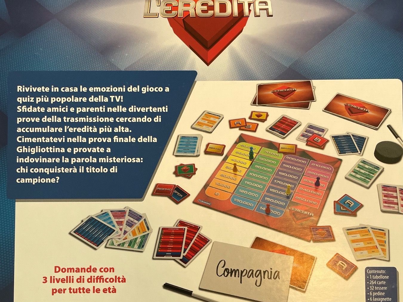 Spiele: L’EREDITÀ Clementoni Gioco da tavolo – Neu und originalverpackt aus Urdorf von Anassor 3