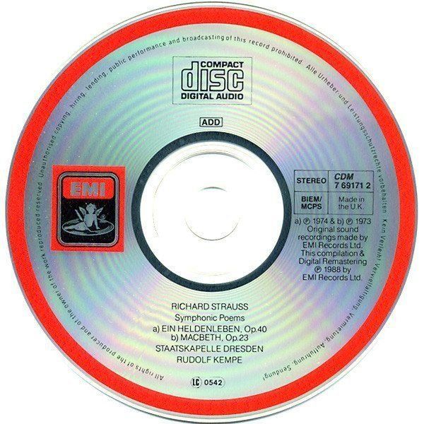 CDs: Rudolf Kempe, Peter Mirring - Staatskapelle Dresden – Gebraucht aus Unterbäch von tuqsa 2