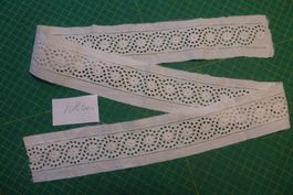 Antike St. Galler Spitzen weiss - 1.08 Meter