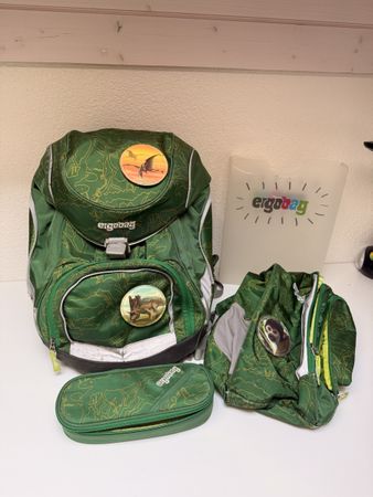 Ergobag Schultaschen Set mit Zubehör Grün