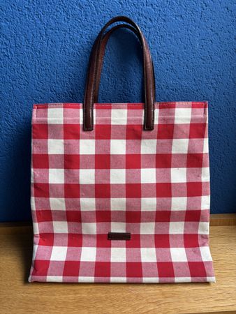 Très joli cabas en toile Vichy - Just Campagne!