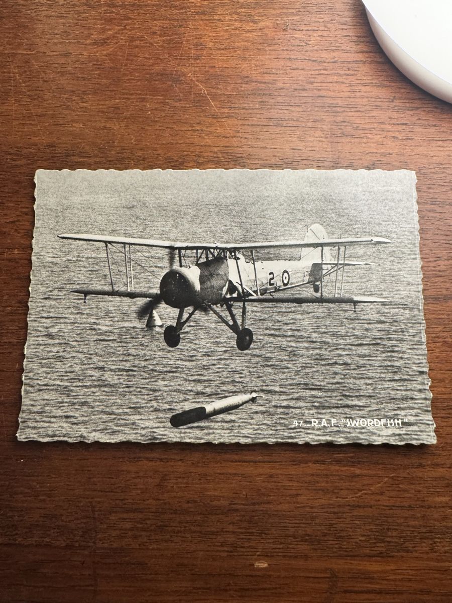 Cartoline postali: Carte Postale Ancienne Avion Militaire "Swordfish" R.A.F. – Usato da Vésenaz venduto da Angela.C3