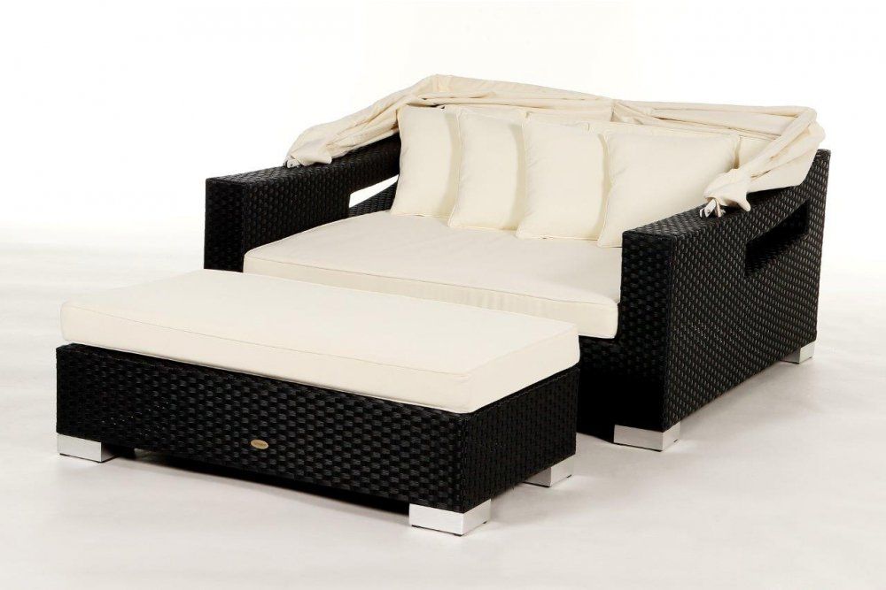 Sedie a sdraio: Rattan Liege mit Bank – Nuovo e nell'imballaggio originale da Bern venduto da rattan-lounge 2