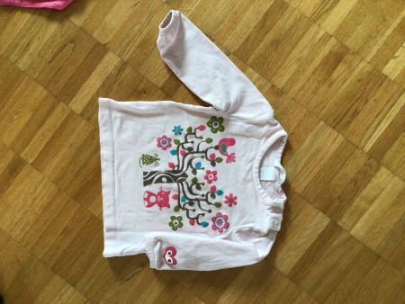 Kermit Gr 128 Frosch Pulli Pullover Mädchen Bornino Frosch Rosa