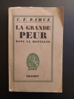Ramuz La grande peur dans la montagne Grasset