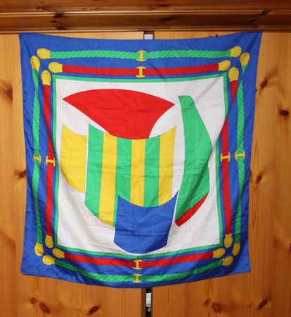 Schal Tuch weiss - bunt