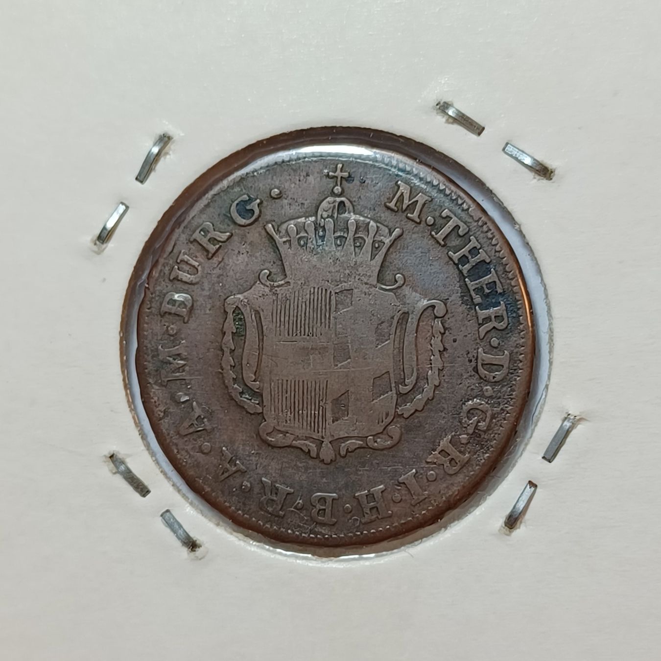 Alle Münzen: 1/2 Kreuzer 1772 Markgrafschaft Burgau – Gebraucht aus Pfäffikon ZH von Welt_Muenzen 1