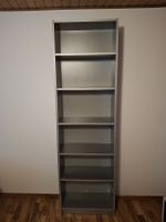 Bücherregal schmal grau 6 Böden guter Zustand