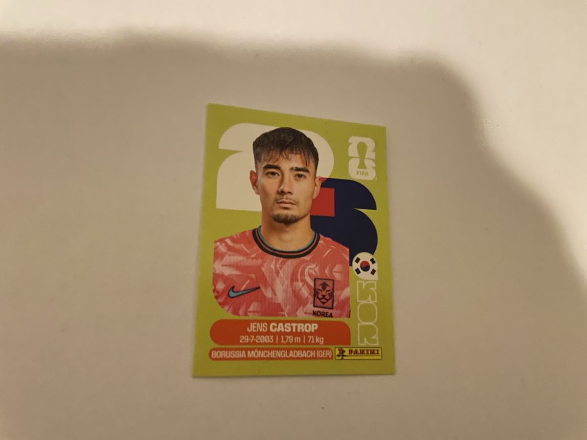 Panini Carte collezionabili: FIFA WM 2026 Jens Castrop KOR 15 – Nuovo (secondo la descrizione) da Winterthur venduto da Cobraforce