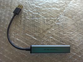 USB Hub 4-Port (1x USB 3.0, 3x USB 2.0) – Aluminium