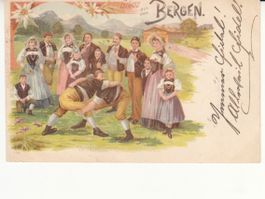 Schwingen / Gruss aus den Bergen 1902