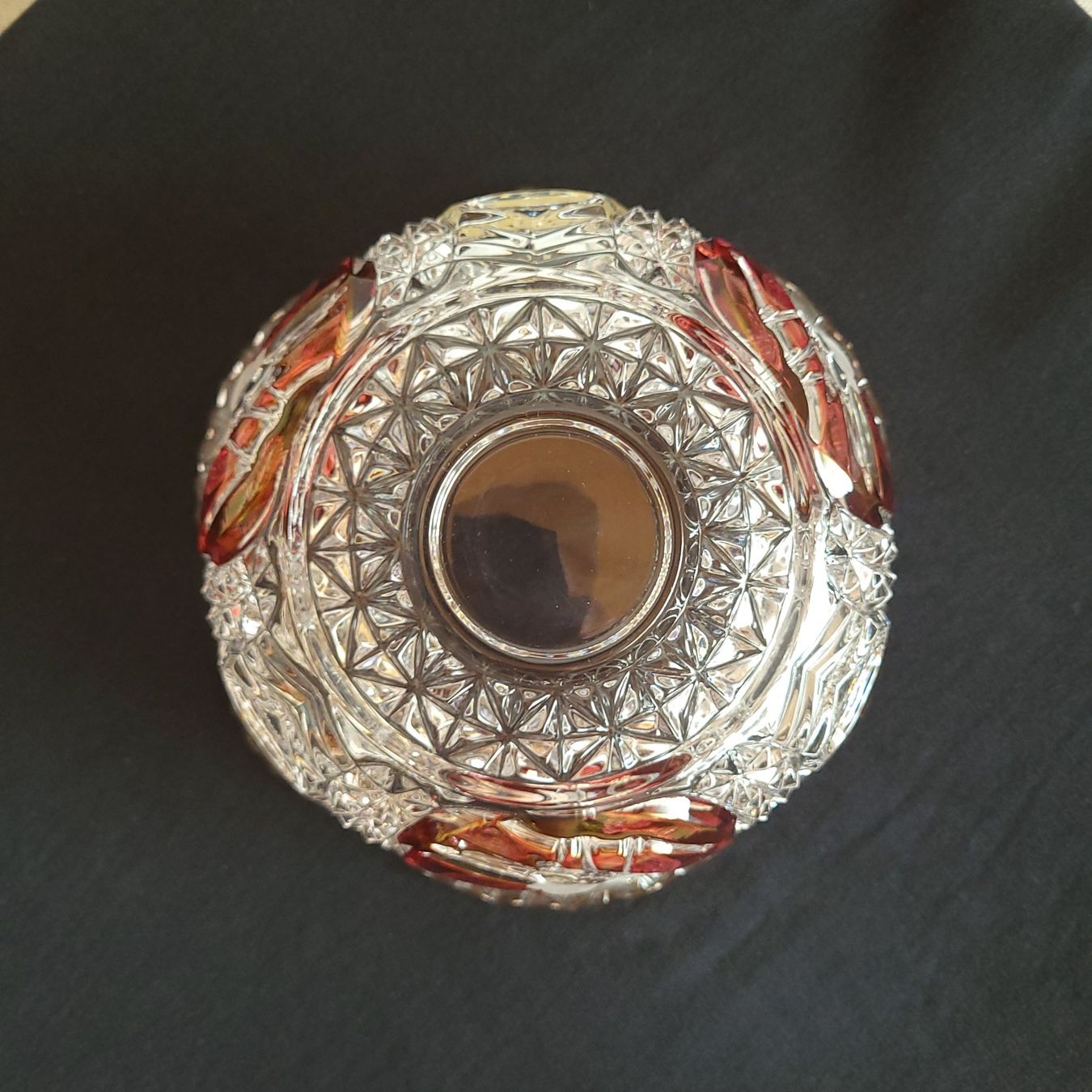 Schalen: 70er J.Deutschland/Hofbauer/Kristallschale Ruby Red Byrdes – Gebraucht aus Savièse von qm2710 6