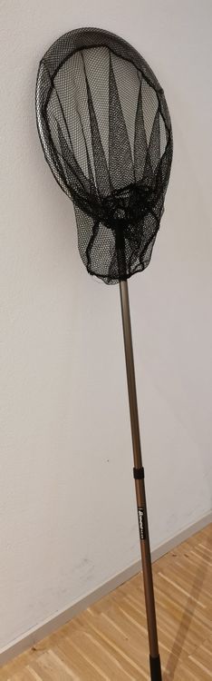 UQMIQURA Angelkescher Faltbar - Gummiertes Fischernetz Mit Rutschfestem Griff