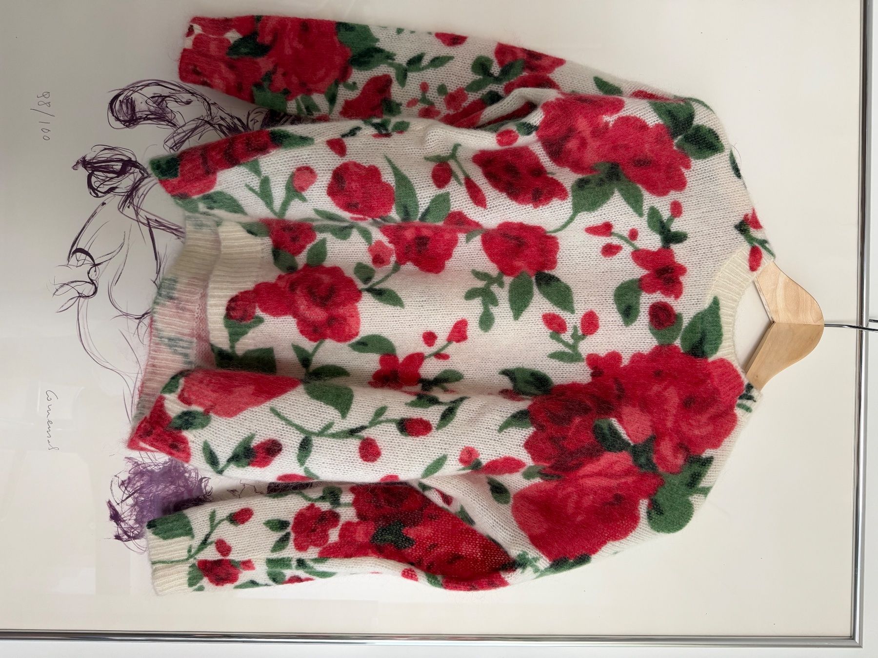 Sezane Pullover & Sweatshirts: Pullover Rosenmuster von Sezane XXS – Gebraucht aus Oberwil-Lieli von Claudine_1988 2