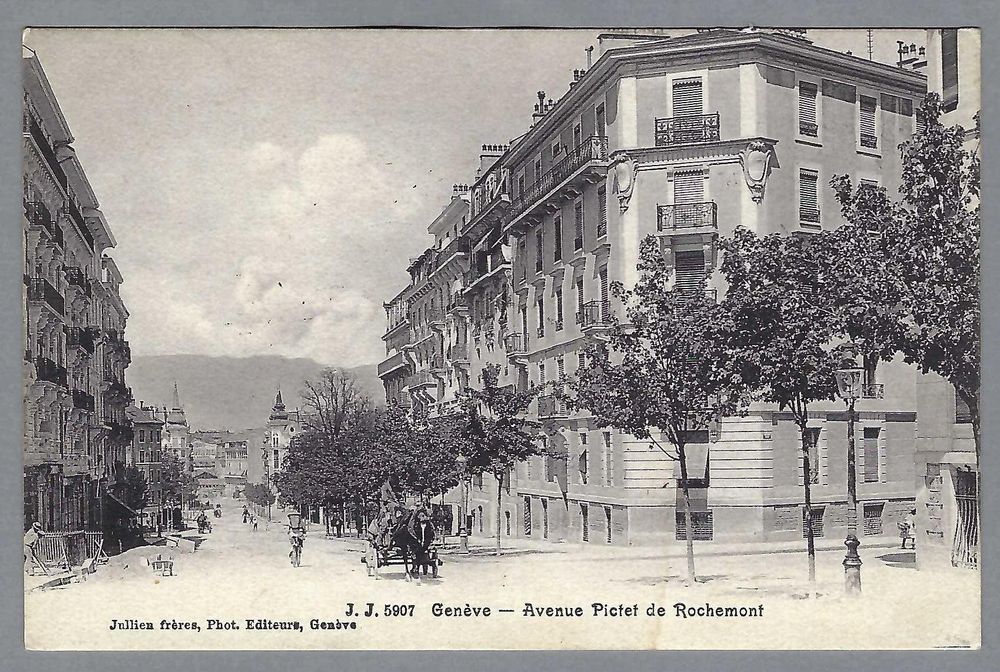 1906, GENÈVE, AV. PICTET DE ROCHEMONT, ANIMÉE (Gebraucht) in Pura für ...