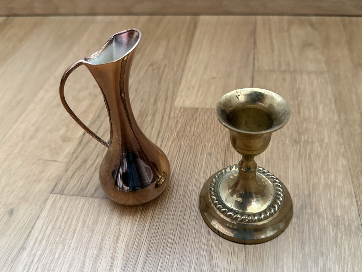 Tutte le decorazioni: Vase und Kerzenhalter Messing antik – Usato da Wil SG venduto da man_jcm5