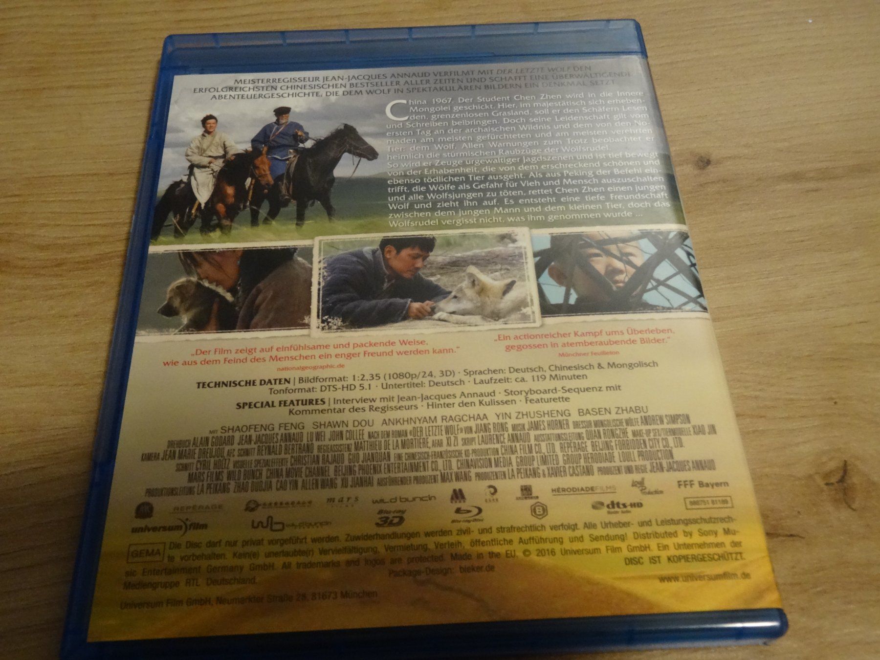 Alle DVDs: Der letzte Wolf Blu-ray 3D BLU-RAY – Gebraucht aus Olten von Disc-Verkauf 2