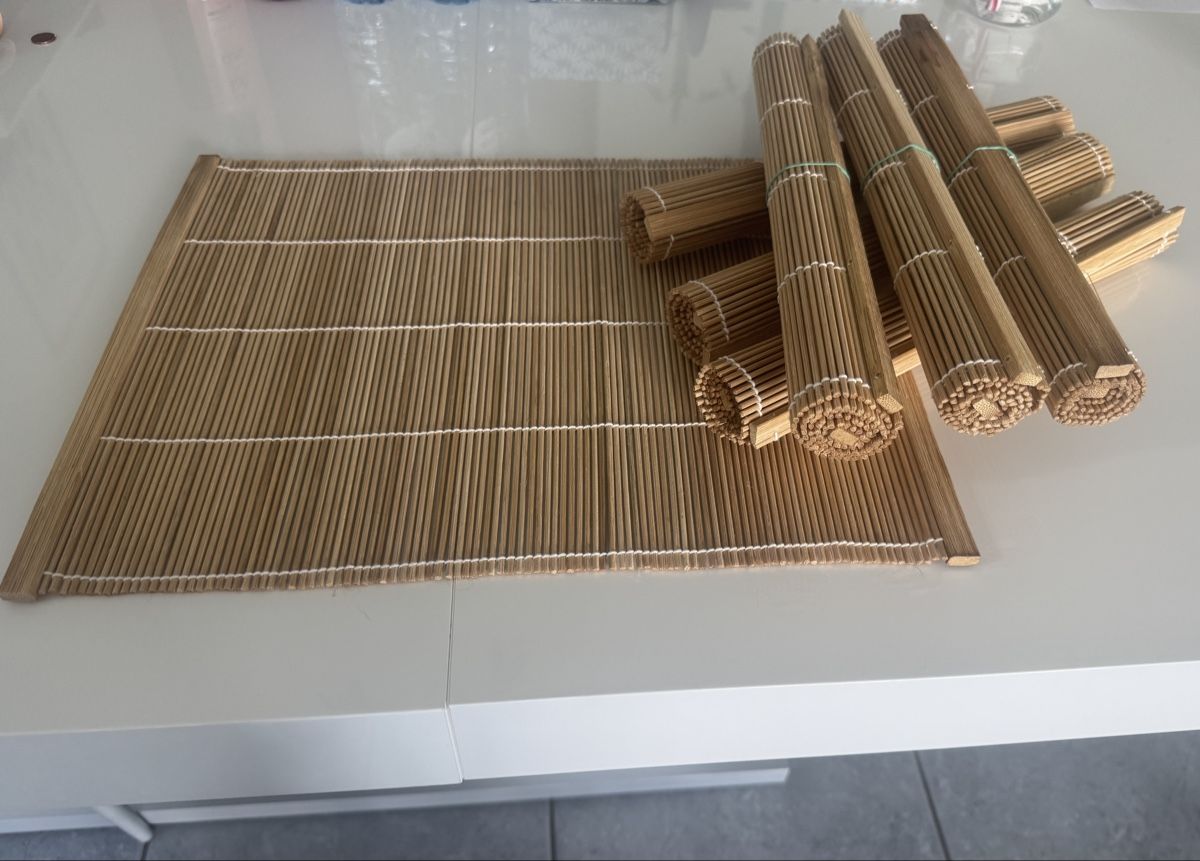 Set di tavolo e panche: Bambus-Tischset, 7 Stück, beige – Usato da Oberglatt ZH venduto da Tiger5Dragon 1