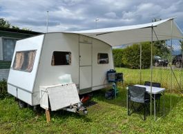 Klappwohnwagen mit Klimagerät zu verkaufen