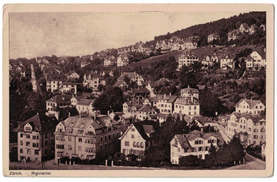 Ansichtskarten: Zürich, Rigiviertel um 1930 – Gebraucht aus Frauenfeld von POML