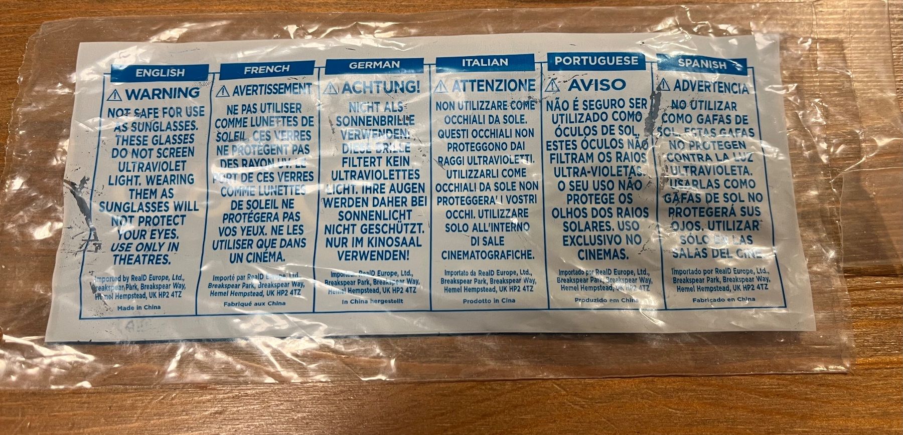 Occhiali & Lenti: Reald - 3D Brillen - 2 Stück – Usato da Altdorf UR venduto da Mini037 5