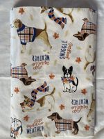 Snuggle Season Autumnal Dog tablecloth for Fall