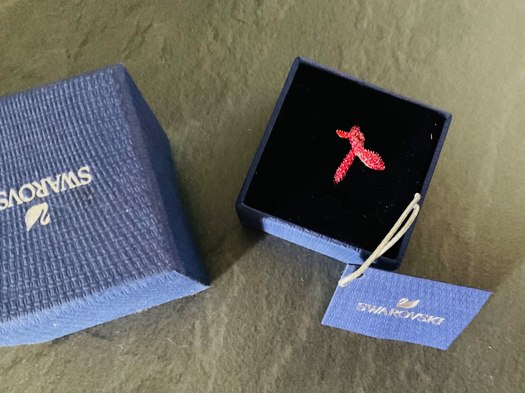 Swarovski Anelli: Neuve sublime bague SWAROWSKI serpent rose t.55 – Nuovo e nell'imballaggio originale da Genève venduto da Mazelyne 1
